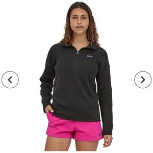 Patagonia Women's Better Sweater® 1/4-Zip Fleece Black Size XL